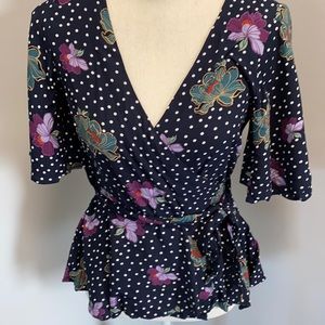 Super Cute Loft Wrap Blouse XS